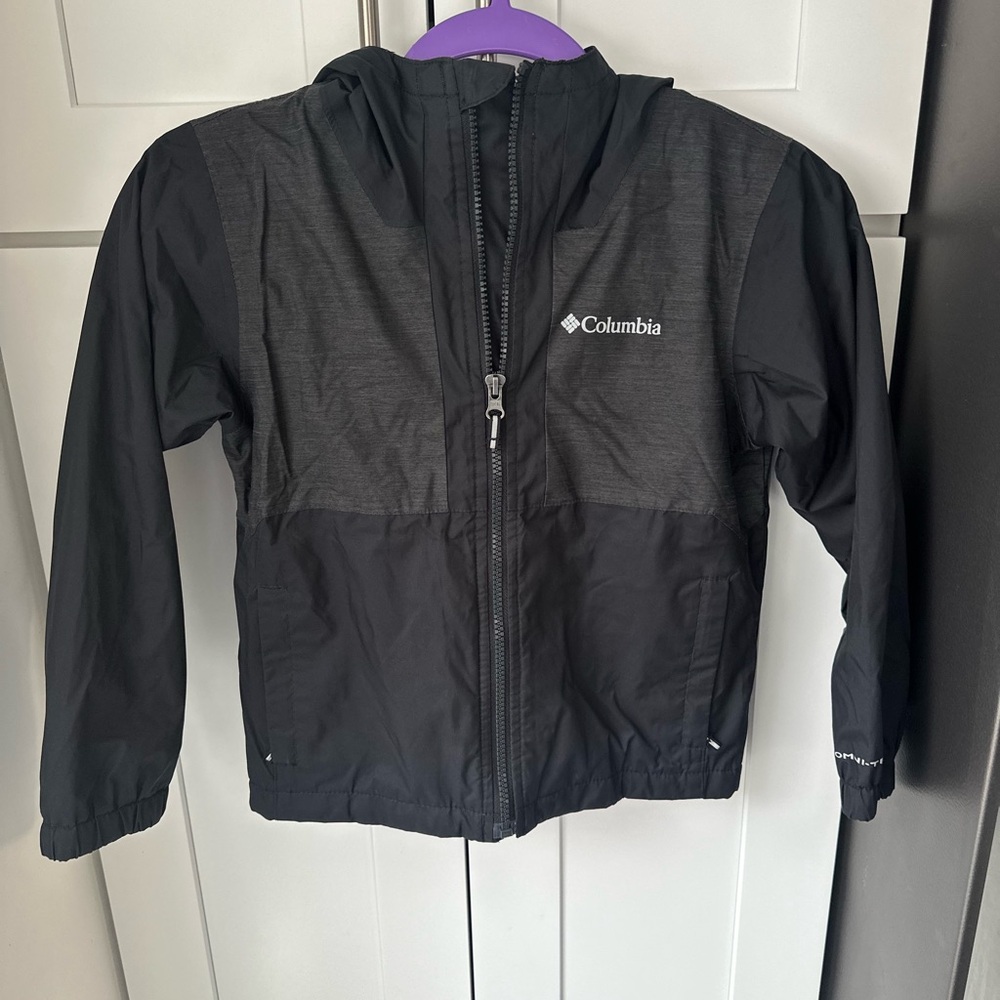 Columbia Rainy Trails II‎ fleece-lined jacket in black XS 6/7